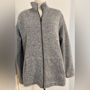 Women's Gray Jacket size Large Fleece-Lined